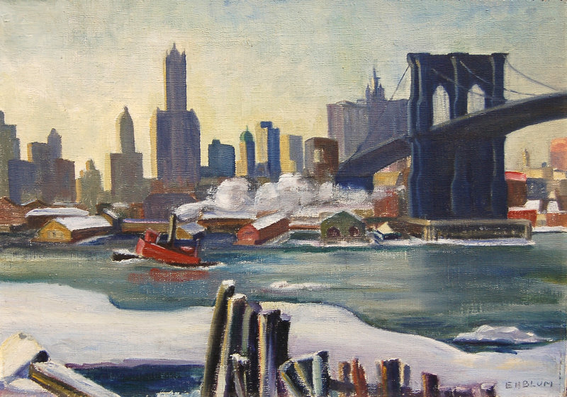 “Ice on the River” by Ethel Halsey Blum.