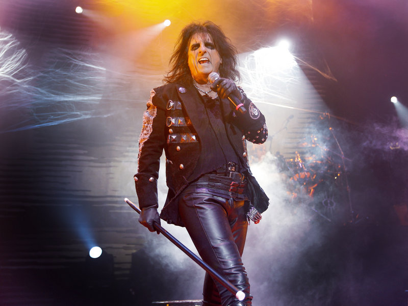 Alice Cooper, shown in London in 2010, performed “School’s Out” on Tuesday to mark the song’s hitting No. 1 in the U.K. 40 years ago.