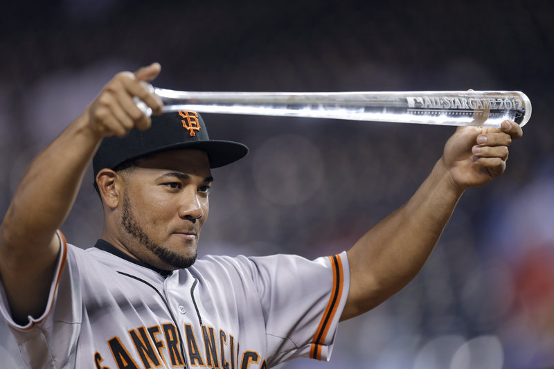 Melky Cabrera of the San Francisco Giants apologized in a statement Wednesday after receiving a 50-game suspension following a positive drug test for testosterone.