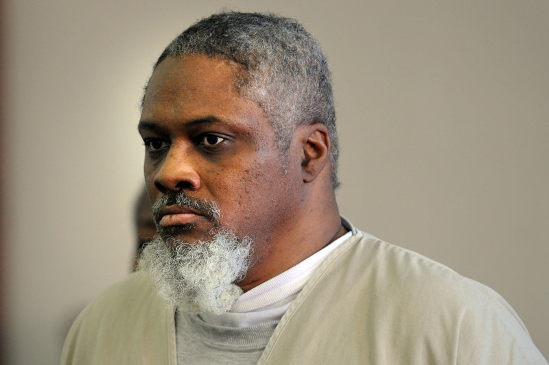 Leonard Jackson, 53, is arraigned in Superior Court in Bridgeport, Conn., on Thursday. New DNA tests led authorities to charge Jackson with murder in Estella “Stella” Brantley’s strangling death 32 years ago, police said.