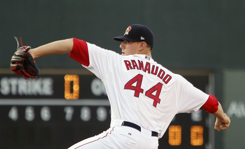 Anthony Ranaudo was sent from the Portland Sea Dogs to the Red Sox’s spring-training home in Fort Myers, Fla., to rehab a tired arm. He may return to pitch in a winter league.