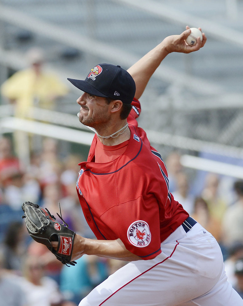 Sea Dogs starter Brandon Workman earned his second straight win since his promotion from Class A, allowing five hits and two runs in five innings.