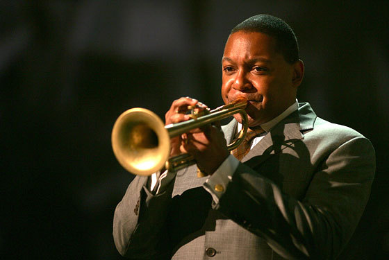 Jazz master Wynton Marsalis performs with the Jazz at Lincoln Center Orchestra Jan. 25 at Merrill Auditorium in Portland.