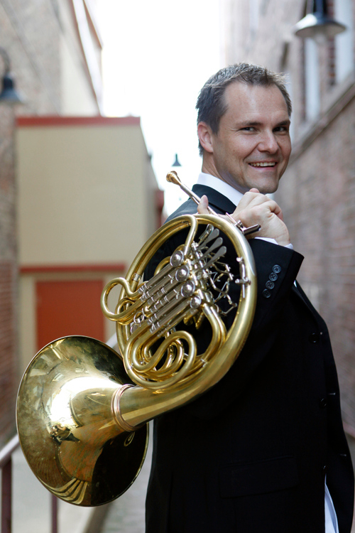 Horn player Jeff Nelsen performs in the “Strauss and Stravinsky” Sunday Classical show on Nov. 18.