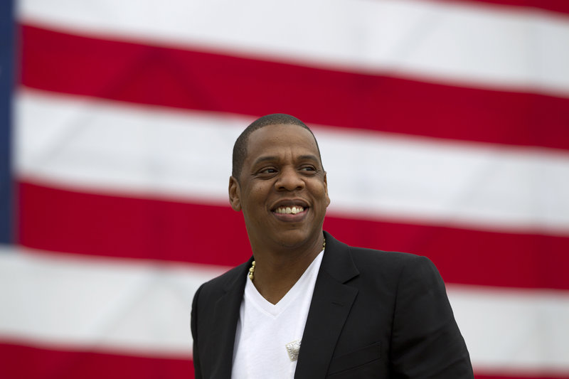 Shawn “Jay-Z” Carter is shown at the Philadelphia Museum of Art in May. The city is gearing up for his “Made in America” festival over Labor Day weekend.