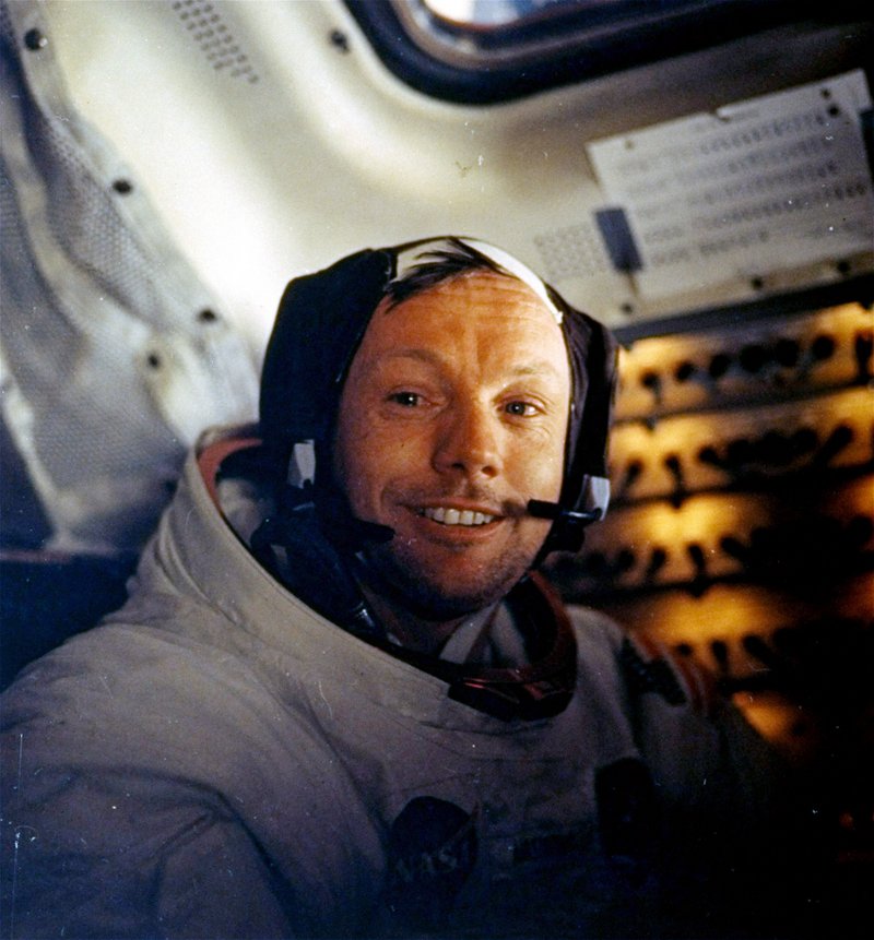 The career of Neil Armstrong, the first person to set foot on the moon, “was beyond anything out there today,” a reader says.