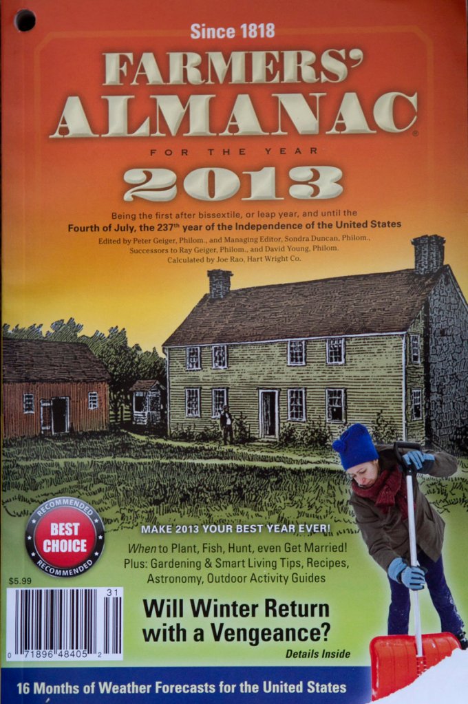 In this year’s edition, the almanac’s editors are contrite about failing to forecast record warmth last winter, but they suggested readers should go easy on the publication because nobody forecast 80-degree weather in March that brought the ski season to a rapid end in northern New England.