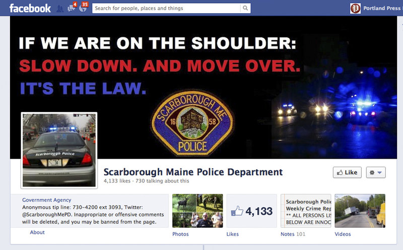 Scarborough, like other police departments, is increasingly relying on Facebook to quickly distribute information and connect with community members who are already plugged in – and constantly logged on – to social media outlets.