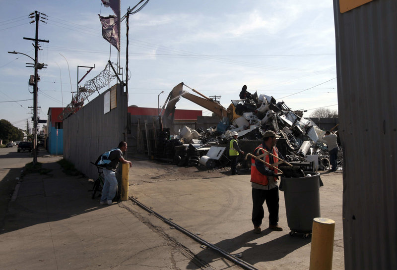 Fueled by rising world prices for metals, the number of scrap recyclers in the Los Angeles area has jumped. In 2007, the Department of Energy estimated that metal theft was costing businesses $1 billion a year nationwide.