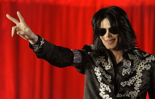 Michael Jackson announces his upcoming London concerts during a March 5, 2009, news conference. The shows’ promoters said in emails that he was out of shape and consumed with self-doubt.