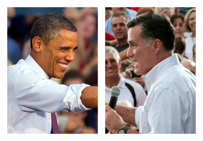 President Barack Obama and Republican presidential candidate Mitt Romney