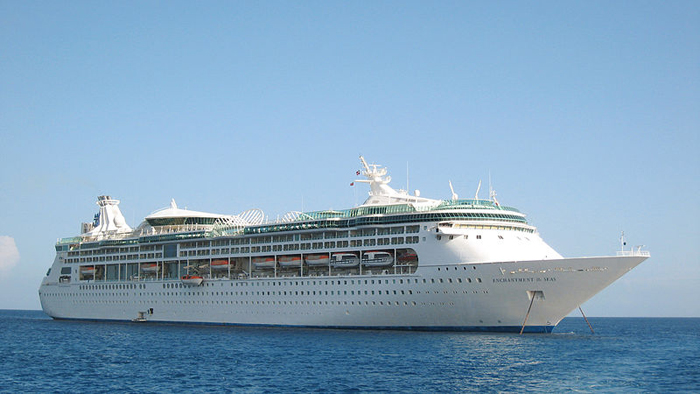 Enchantment of the Seas, with 2,250 passengers and 870 crew, is scheduled to arrive in Portland on Saturday morning.