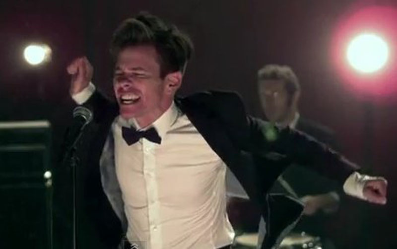 Frontman Nate Ruess in the music video for "We Are Young."