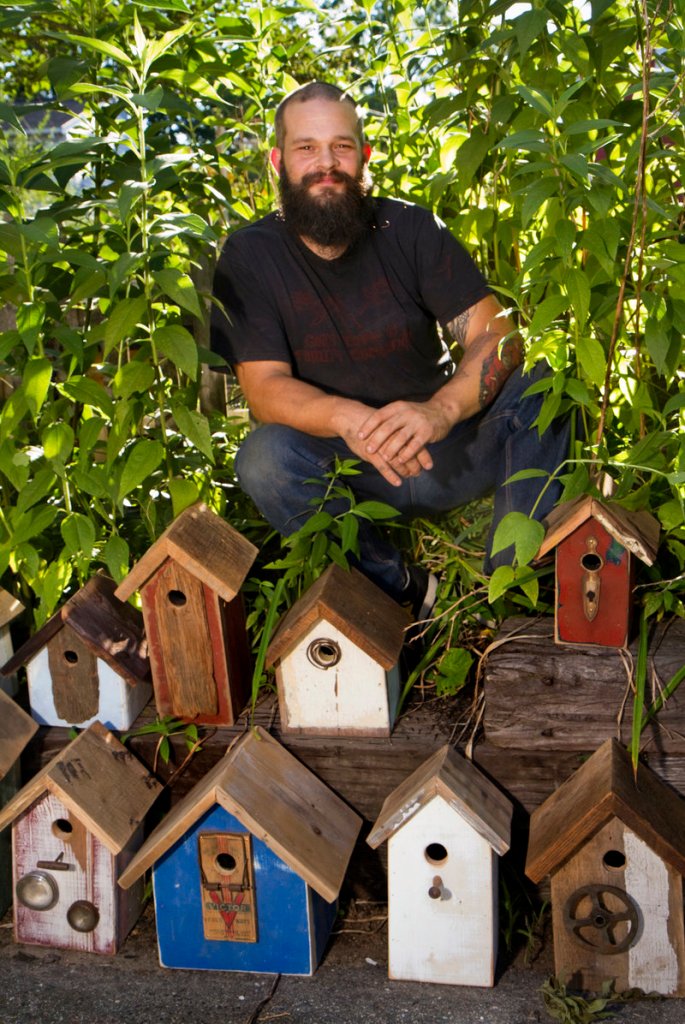 Reuben J. Little says he likes to get pictures of birds flying in and out of his birdhouses from people who’ve bought them. But he has no problem with customers buying them to put in their own houses.