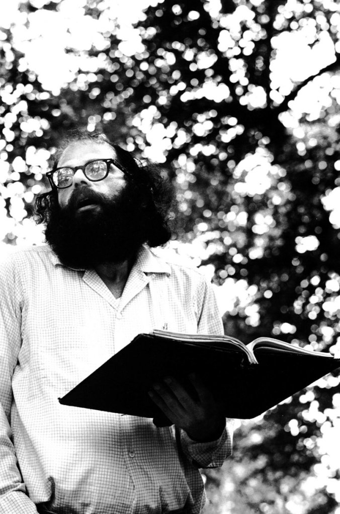 “Allen Ginsberg Reads Poetry in Tompkins Square Park, New York City,” 1966, also by Gatewood.