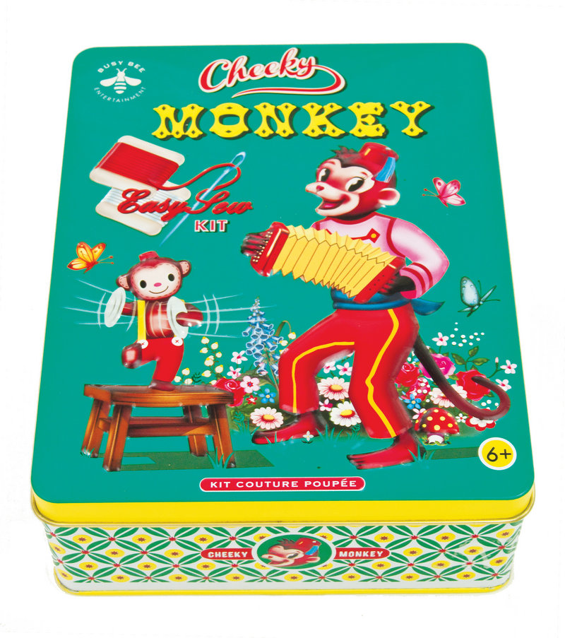 Wu & Wu’s monkey sewing kit with Asian kitsch illustrations by Fiona Hewitt.