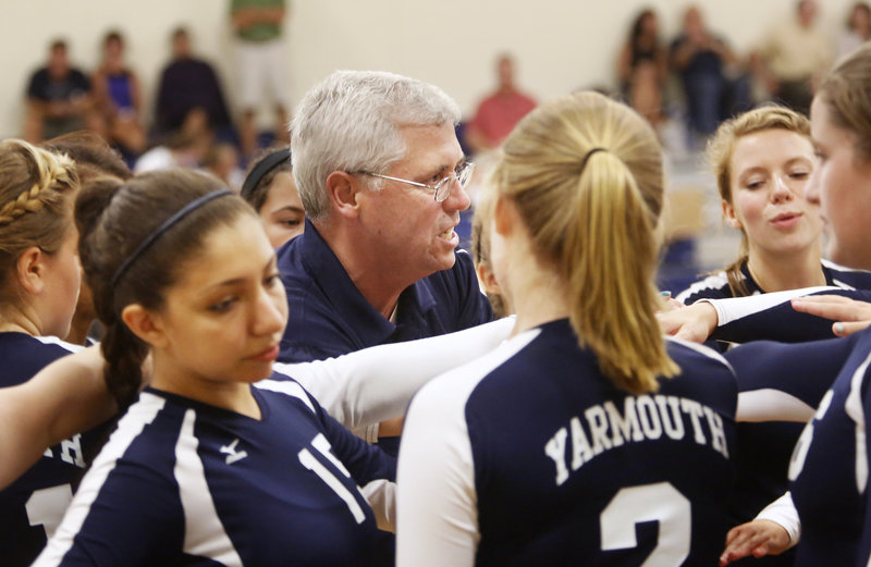 Jim Senecal, who guided Yarmouth to the Class B state title last fall, says it’s been difficult to develop a feeder program at the middle school level.