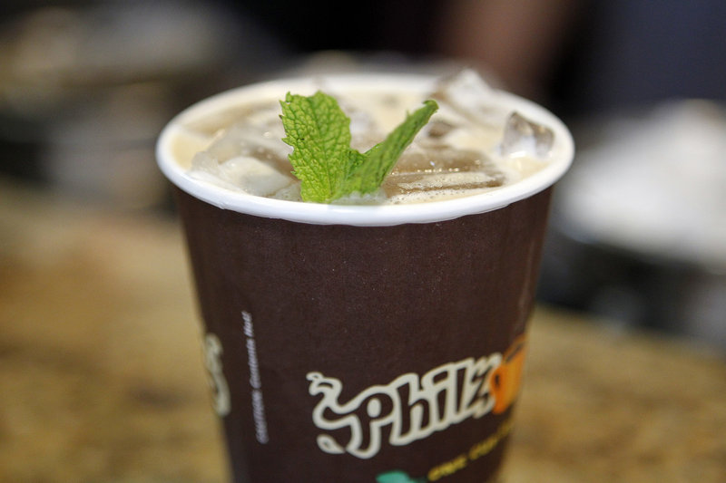 A mint Mojito iced coffee at Philz.