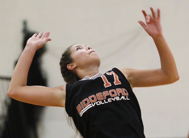 Katelyn Lebreux is one of the leaders for a strong Biddeford team that already owns a victory over perennial powerhouse Greely.