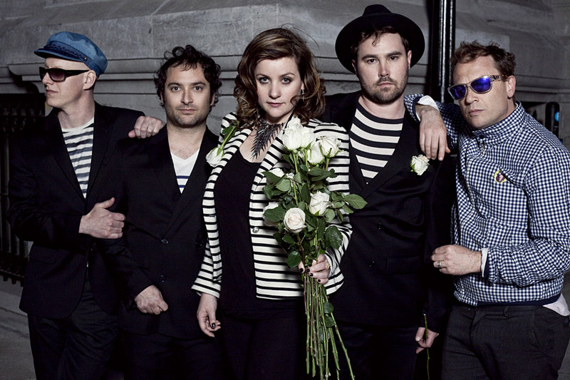 The Canadian indie pop band Stars performs at Port City Music Hall in Portland on Sept. 20.