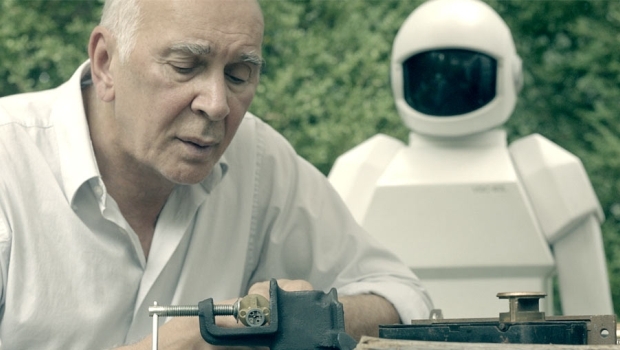 Frank Langella and the android voiced by Peter Sarsgaard in “Robot and Frank.”