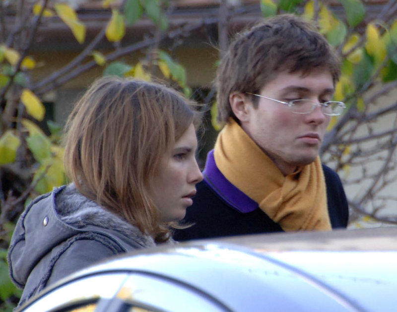 Raffaele Sollecito, right, admits he and Amanda Knox, left, behaved oddly after Knox’s roommate’s murder.