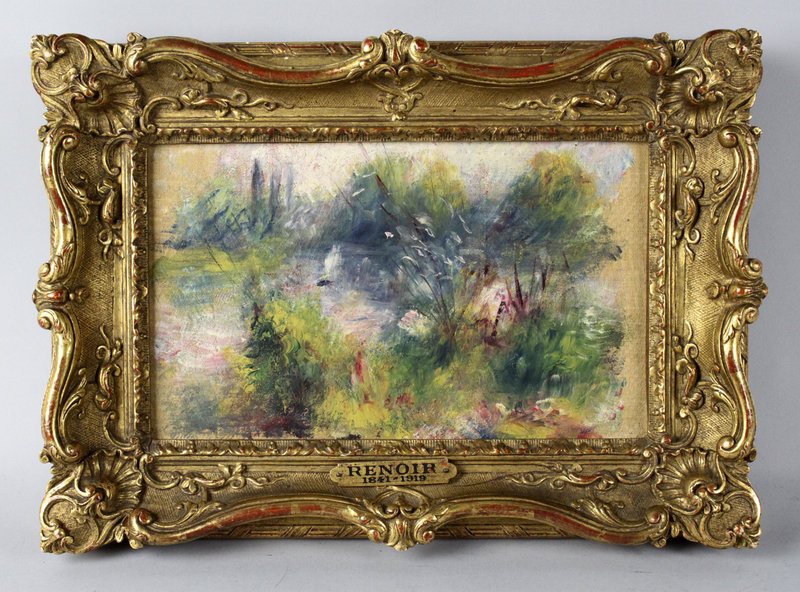 This painting bought at a flea market turned out to be a Renoir original. It dates to about 1879 and measures 6-by-10 inches.