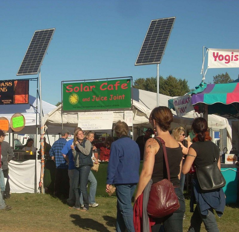 Powered by the sun, the Solar Cafe serves an all-vegan menu.