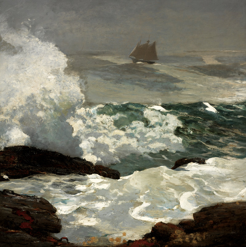 "On a Lee Shore," oil on canvas, 1900.