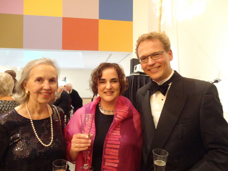 Sunne Savage, left, an art dealer; Natasha Goldman, a research associate at Bowdoin College; and Joachim Homann, curator at the Bowdoin College Museum of Art.