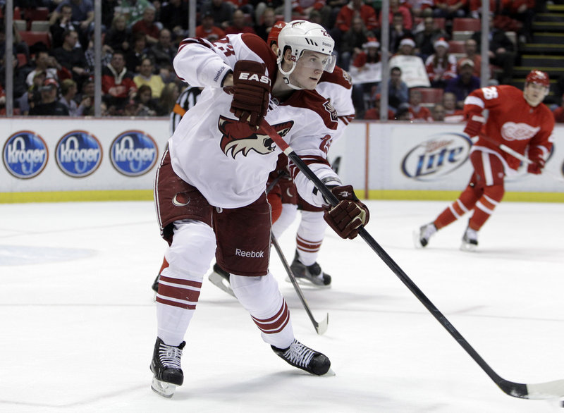 Oliver Ekman-Larsen, a 21-year-old defenseman from Sweden, spent all of last season playing for the Phoenix Coyotes. He had 13 goals and 19 assists in 82 regular-season games, and is headed for Portland.