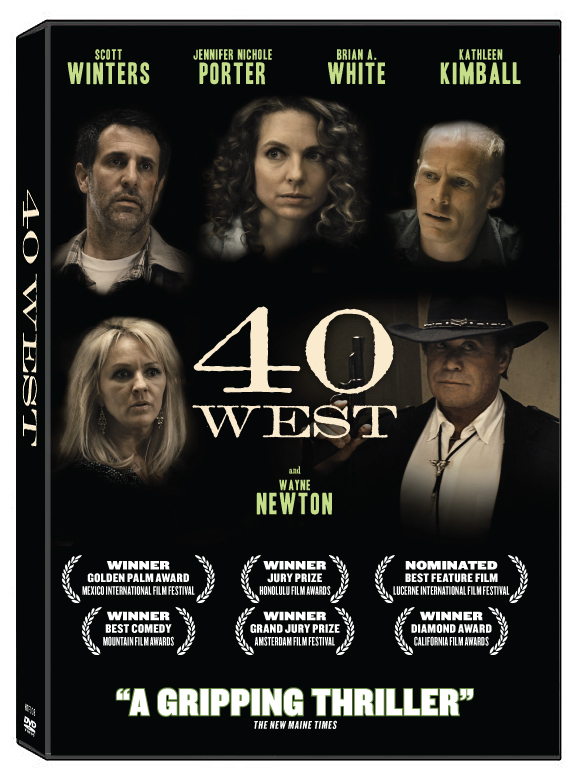 “40 West,” set in east Texas but shot entirely in Maine by Dana Packard and Jennifer Nichole Porter, is now out in DVD. The movie stars Porter and, among others, the singer and actor Wayne Newton (in hat at right).
