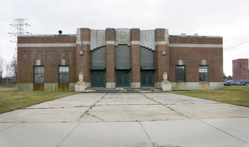 The old Maine National Guard Armory building on Broadway