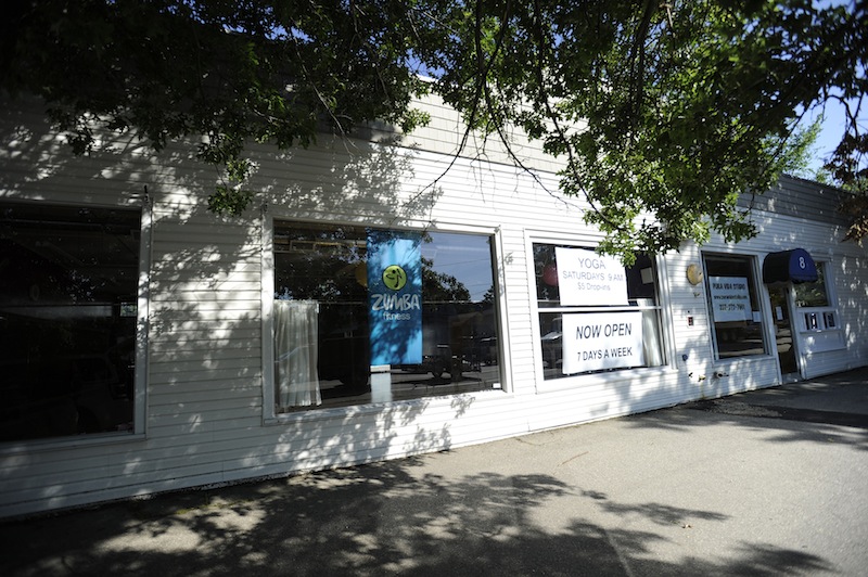This photo shows Pura Vida Studio in Kennebunk on Wednesday, July 11, 2012, where dance studio instructor Alexis Wright allegedly ran a prostitution operation.