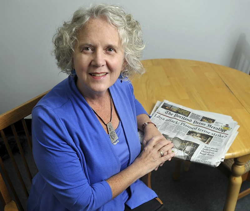 Grace Cleaves of Portland has been a Press Herald subscriber since 1975. Gordon Chibroski/Staff Photographer