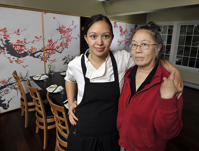 Cecile Stadler and daughter Cara operate Tao Restaurant at 22 Pleasant St. in Brunswick with Cecile’s husband, John. The restaurant seats about 52 and bears little resemblance to the lavish TAO New York and TAO Las Vegas. “There would never be any confusion,” Cecile Stadler said.