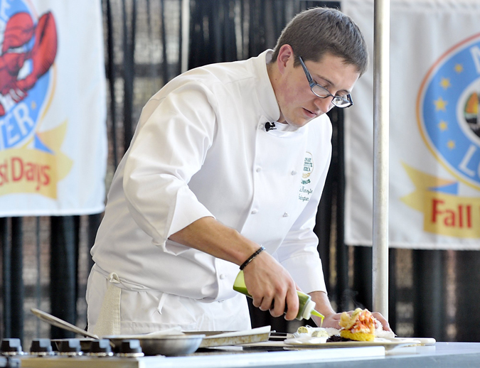 Mackenzie Arrington, in a 2009 photo, when he also won the Maine Lobster Chef of the Year competition that year.