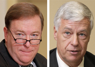 Kevin Raye, left, and U.S. Rep. Mike Michaud