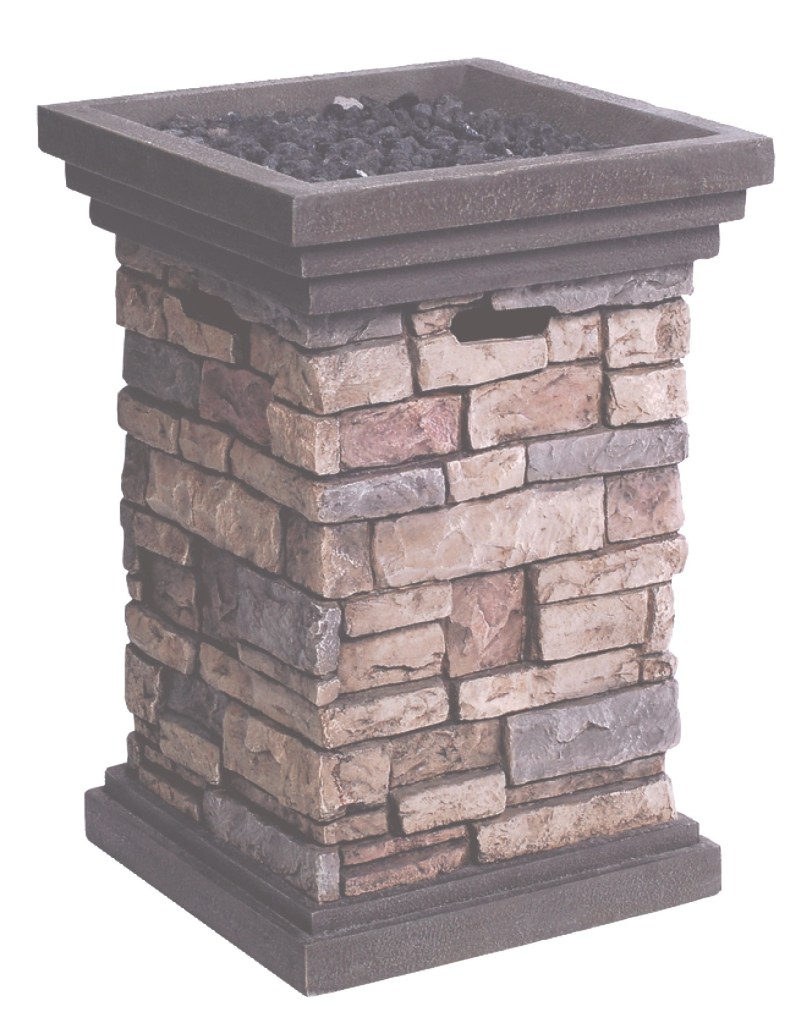 Also at Lowe’s, the Canyon Ridge Composite Liquid Propane Fire Pit, $199.