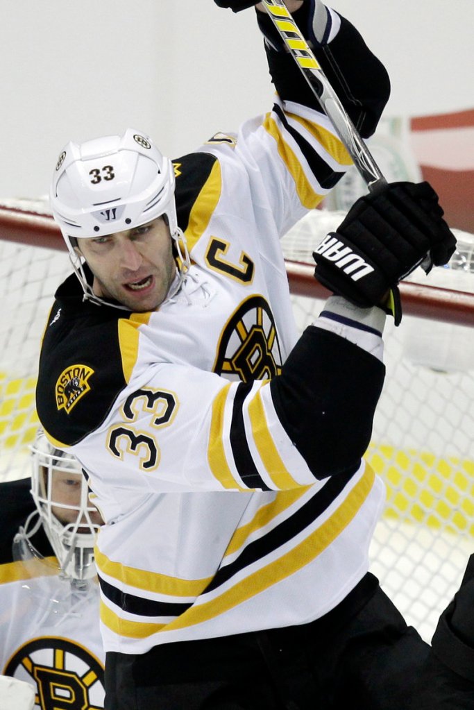 Zdeno Chara is the sixth Boston Bruin to head for a foreign team during the NHL lockout. Also, Patrice Bergeron may sign with a Swiss club, a source has said.