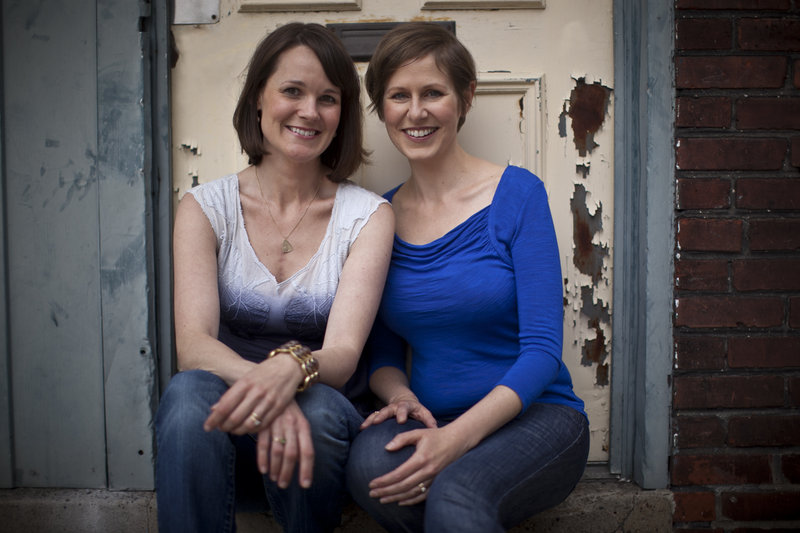 Kendall Scott, left, of Durham and Annette Ramke, both cancer survivors, co-wrote “Kicking Cancer in the Kitchen: The Girlfriend’s Cookbook and Guide to Using Real Food to Fight Cancer.”