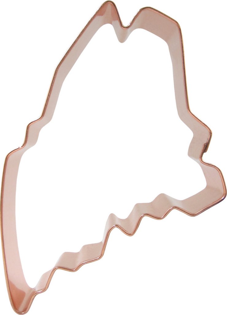 Maine-shaped cookie cutters let home bakers show pride in their state.