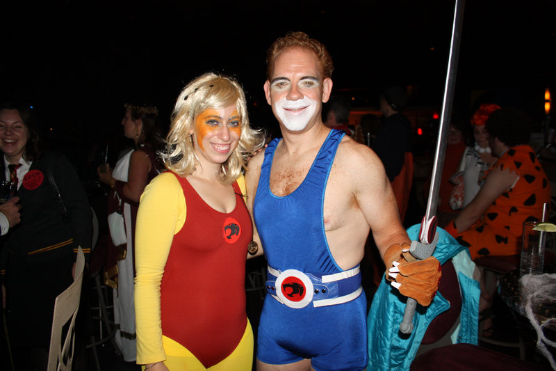 2011 Ghoulwill Ball grand-prize winners Stacey and Shiran Pasternak, dressed as “ThunderCats” characters.