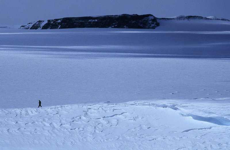 The endless Antarctic snowscape