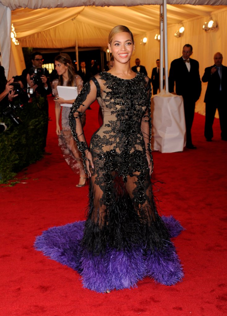 Beyonce, photographed earlier this year at the Metropolitan Museum of Art Costume Institute gala benefit, reportedly will headline the halftime show at the Super Bowl in February.