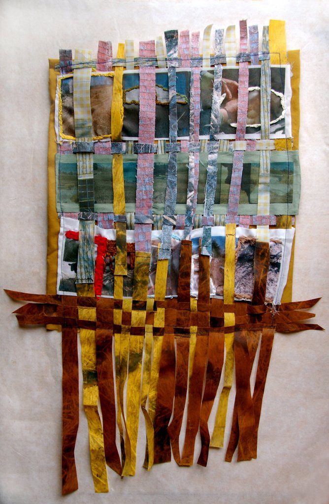 Collaborative weaving by Kim Christensen and Jamie Ribisi-Braley, working as partners at Wholesome Holmestead in Winthrop