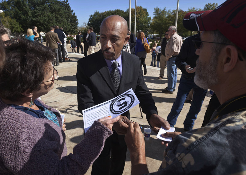 TV personality Montel Williams signs autographs in Little Rock for supporters of a ballot measure to legalize medical marijuana in Arkansas. Williams, who lives in New York, suffers from multiple sclerosis and says he uses marijuana as treatment.