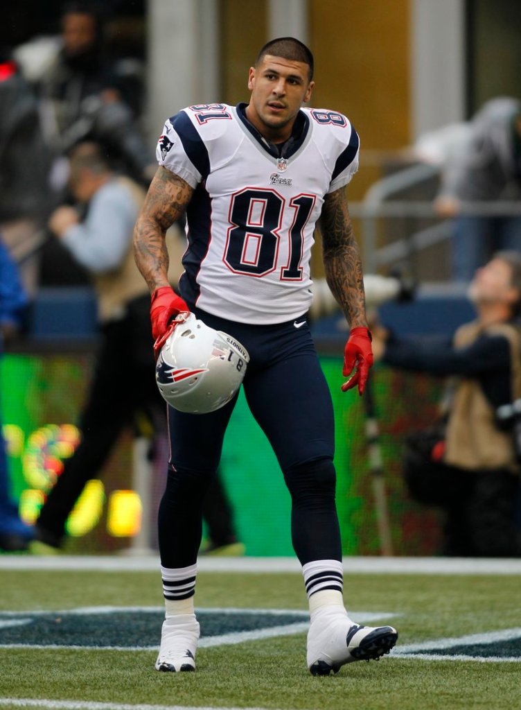Aaron Hernandez missed four Patriots games with an ankle injury before coming back last week to make six catches with a touchdown at Seattle.