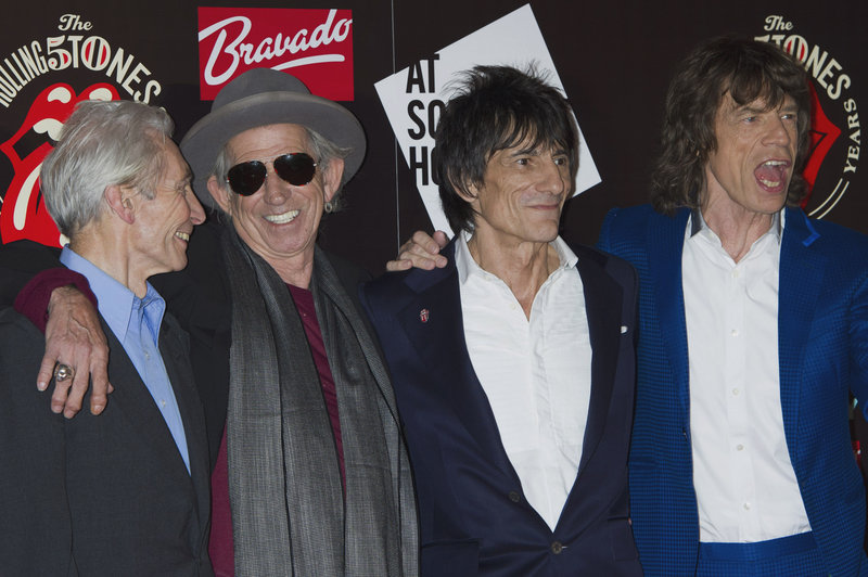 The Rolling Stones: Charlie Watts, Keith Richards, Ronnie Wood, Mick Jagger