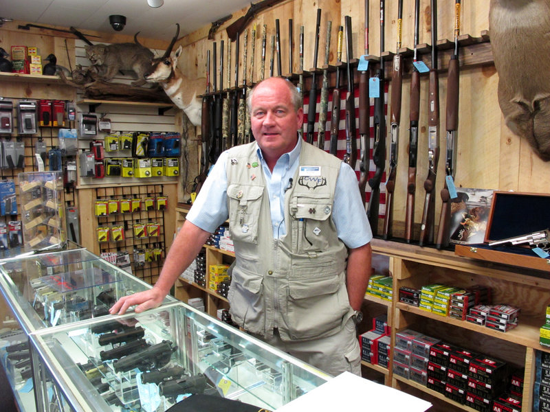 Frederick Prehn, owner of Central Wisconsin Firearms in Wausau, Wis., said he had to expand his business to a new location last summer because of increased gun sales.